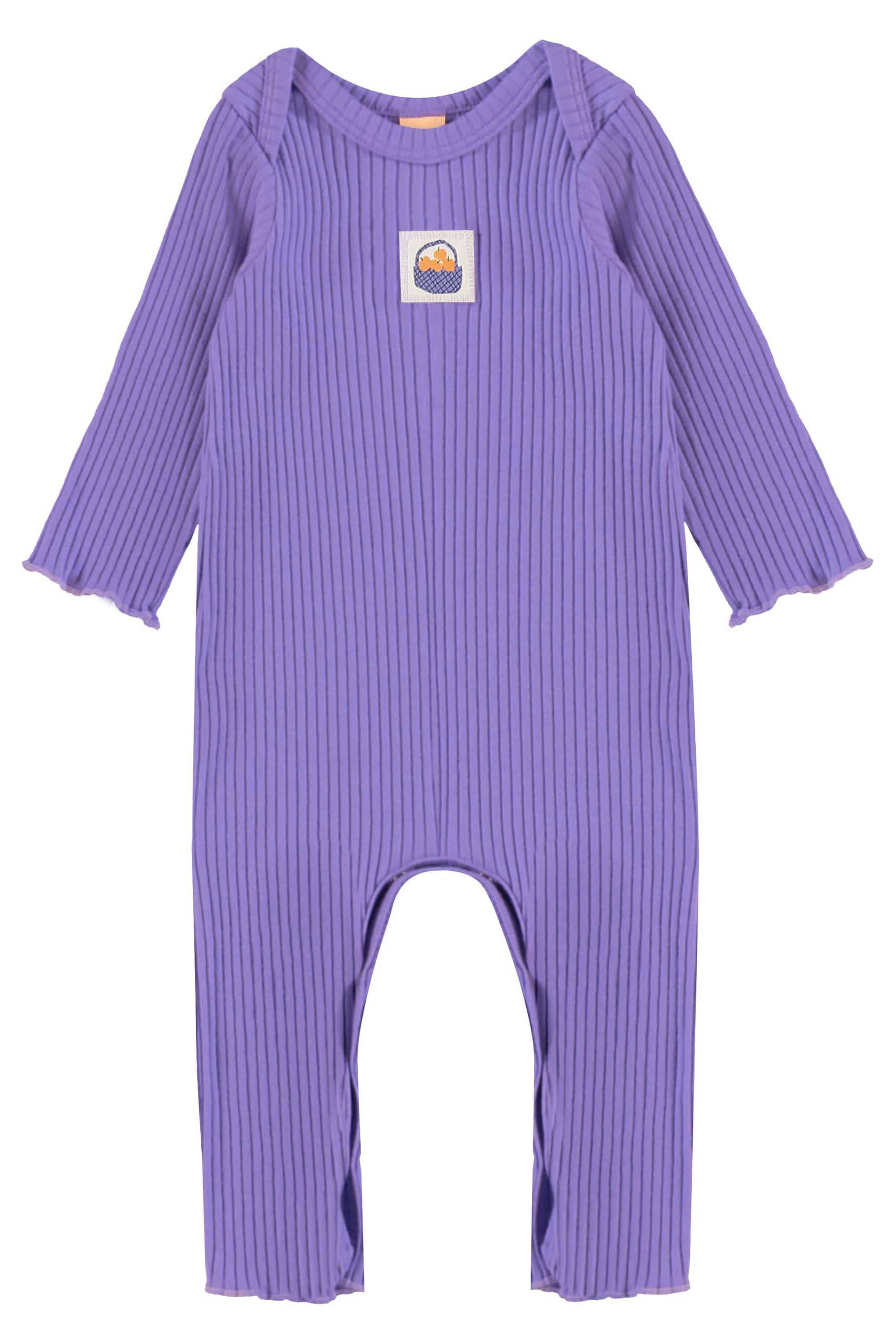 Conjunto Bebê Menina com Jaqueta e Macacão Jardim Secreto (Off White) Três e Já - Imagem 3